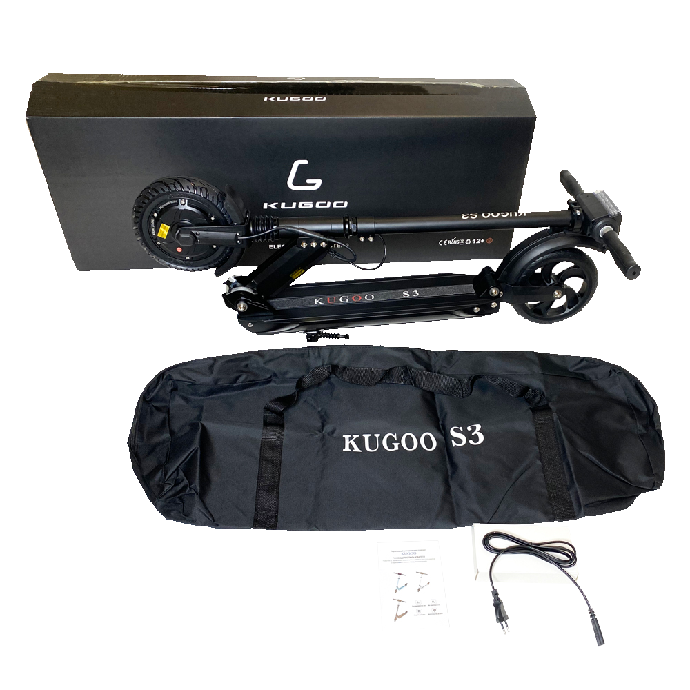 Электросамокат Kugoo S3 350W/6Аh черный купить в Нижнем Новгороде